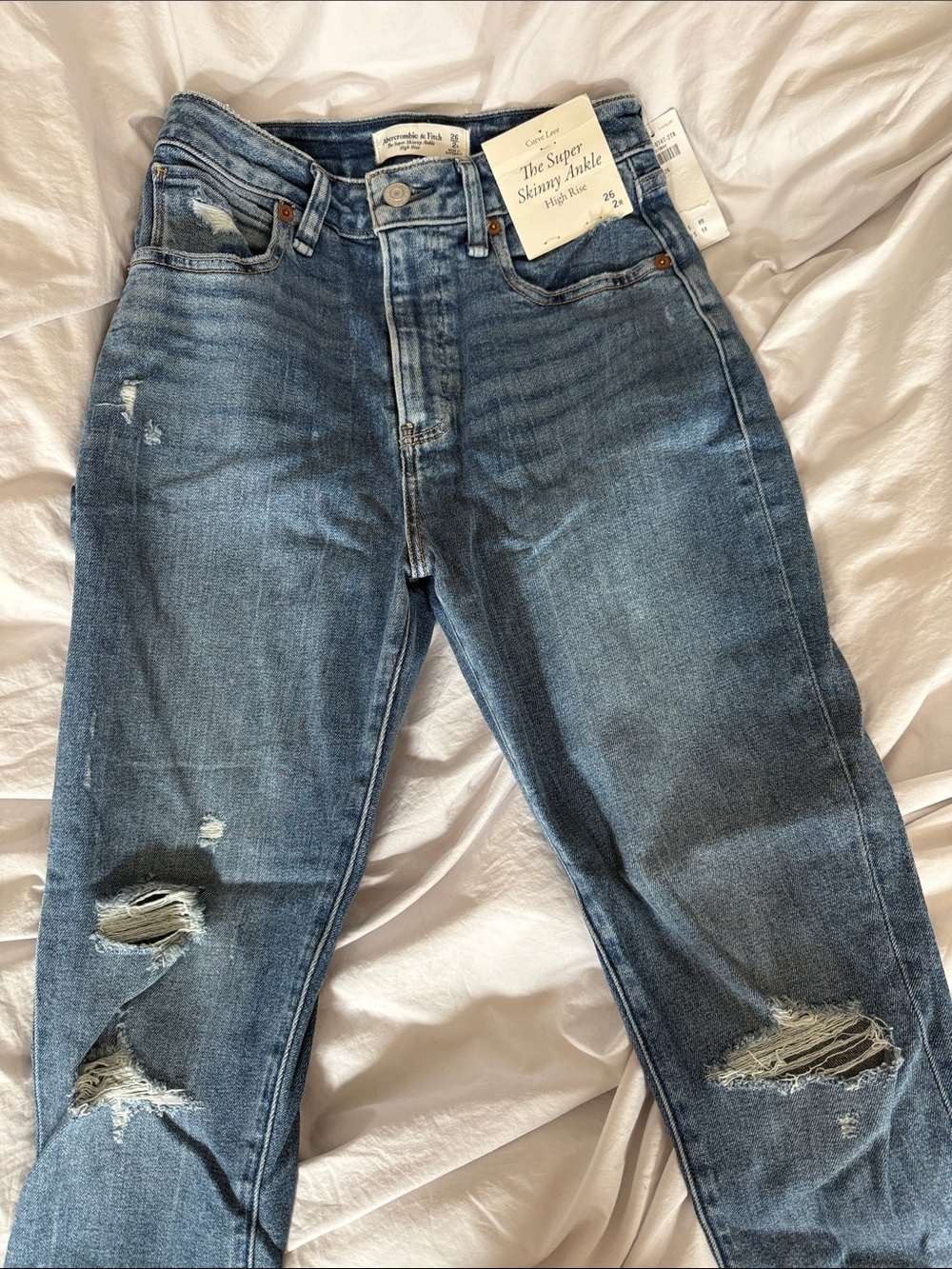 Abercrombie & Fitch Medium Denim Skinny Ankle Jeans